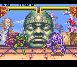Teenage Mutant Hero Turtles - Tournament Fighters (Europe) In game screenshot